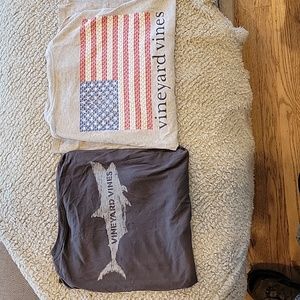2 Vineyard Vines long-sleeved tee-shirts